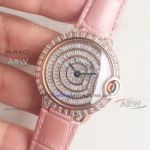 Perfect Replica Best Replica Cartier Ballon Bleu 36mm Rose Gold Diamond Ladies Watch